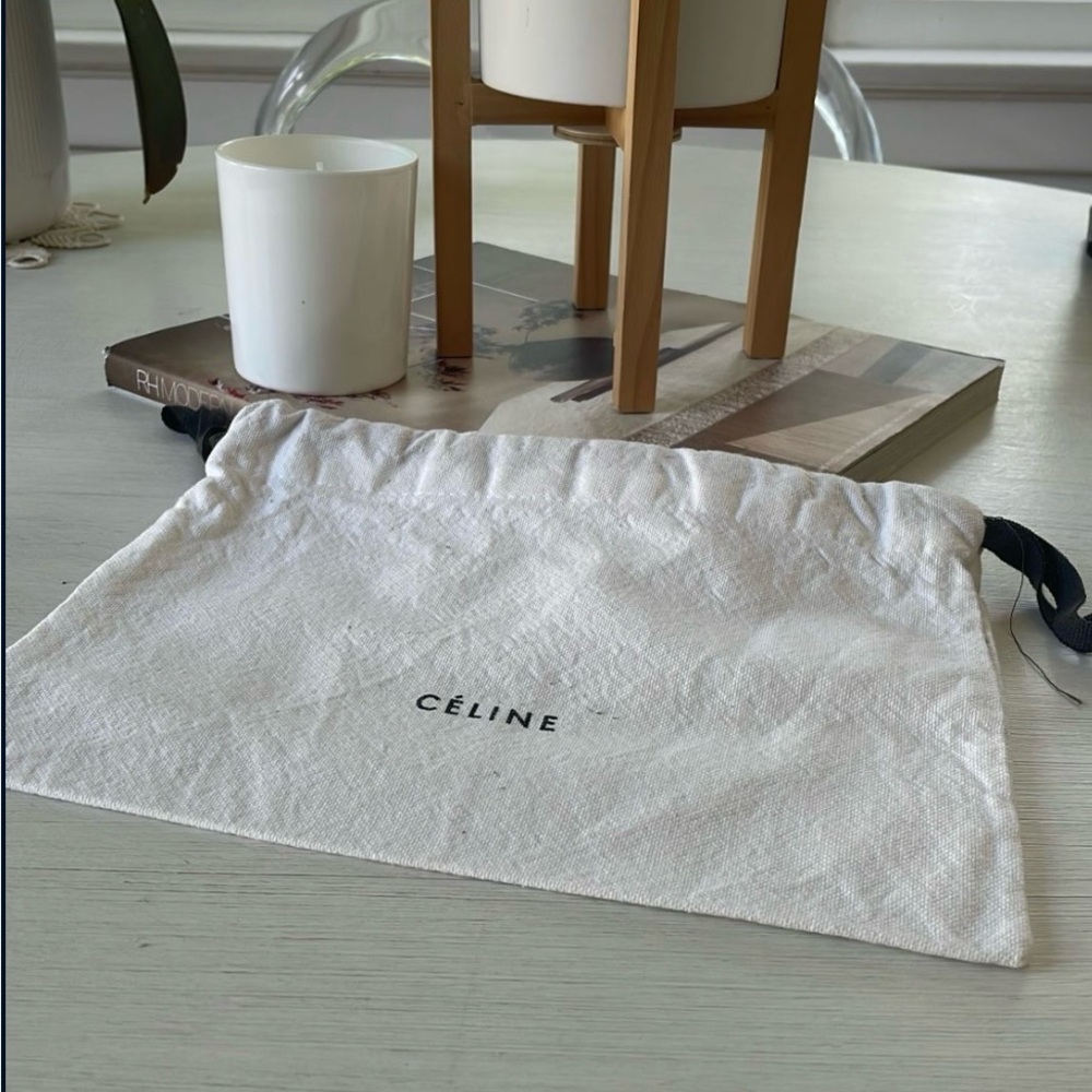 Celine Navy Leather Cosmetic Pouch (pre-owned) - Picture 4 of 11